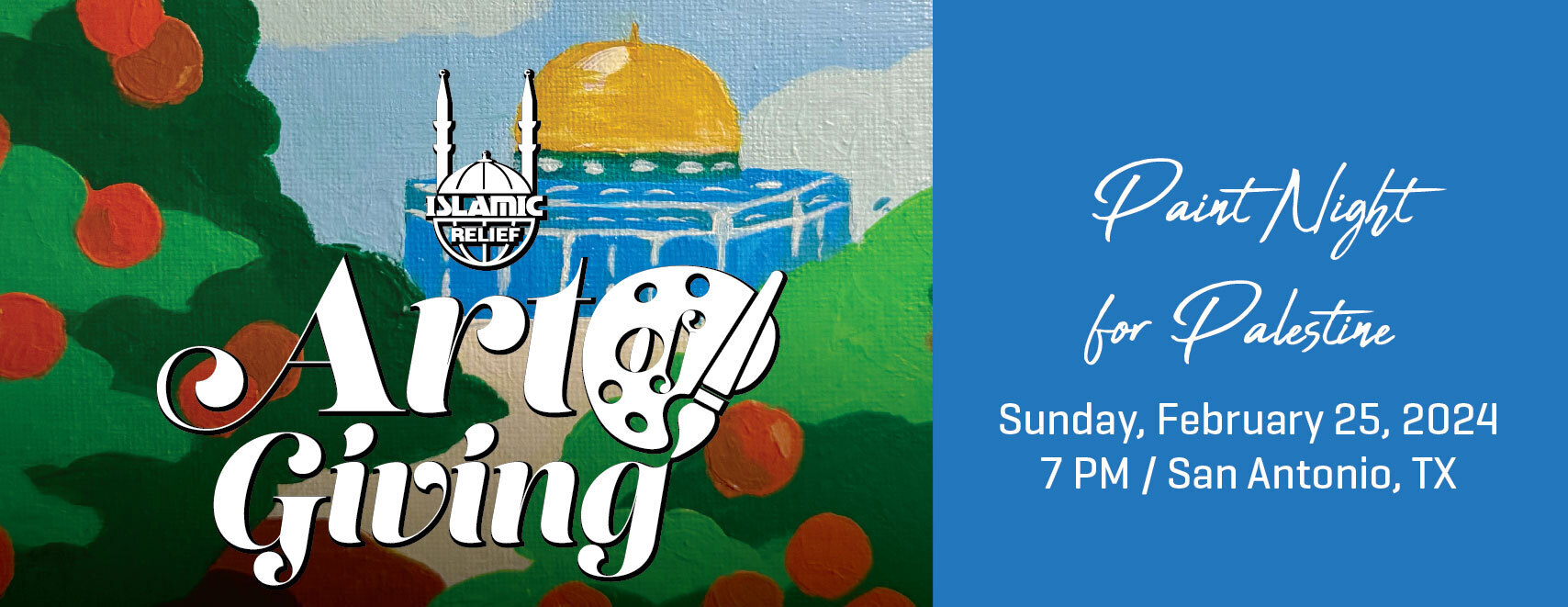 San Antonio Islamic Relief USA’s Paint for Palestine  